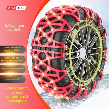 Lanț antiaderant pentru anvelope din cauciuc Xiude, 6 kg, Model Special pentru Anvelope, Compatibil cu Toate Specificațiile Anvelopei