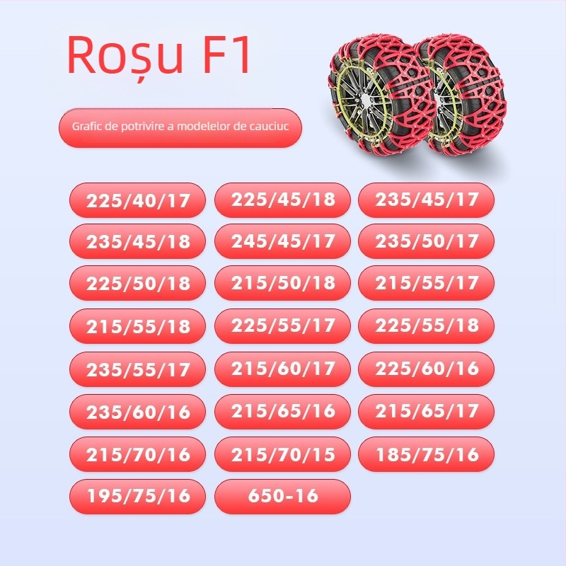 Lanț antiaderant pentru anvelope din cauciuc Xiude, 6 kg, Model Special pentru Anvelope, Compatibil cu Toate Specificațiile Anvelopei