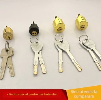 cilindru de încuire, cilindru electronic cu formă specială pentru ușile interioare și ușile de hotel, aliaj de zinc