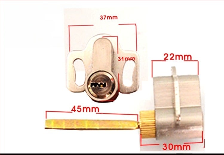cilindru de încuire, cilindru electronic cu formă specială pentru ușile interioare și ușile de hotel, aliaj de zinc