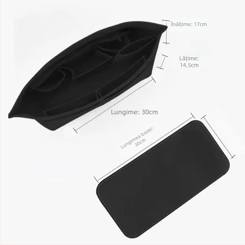 Organizator interior pentru genți Tote – corp din felt, căptușeală din poliester, culoare solidă, ultra-ușor, anti-furt, depozitare extensibilă pentru uz casnic