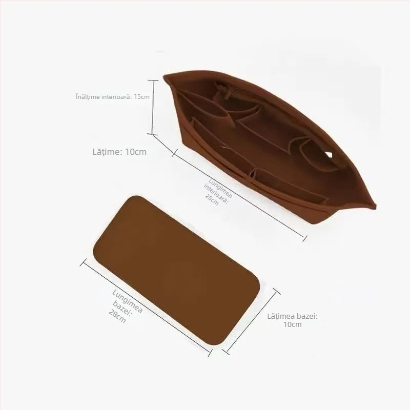 Organizator interior pentru genți Tote – corp din felt, căptușeală din poliester, culoare solidă, ultra-ușor, anti-furt, depozitare extensibilă pentru uz casnic