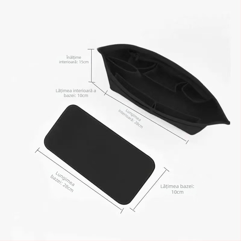 Organizator interior pentru genți Tote – corp din felt, căptușeală din poliester, culoare solidă, ultra-ușor, anti-furt, depozitare extensibilă pentru uz casnic