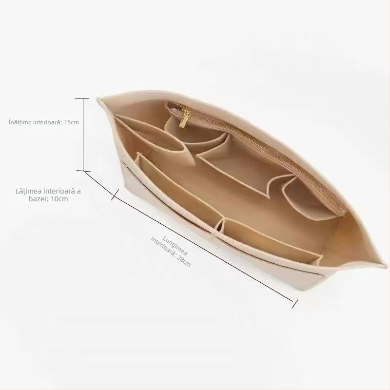 Organizator interior pentru genți Tote – corp din felt, căptușeală din poliester, culoare solidă, ultra-ușor, anti-furt, depozitare extensibilă pentru uz casnic