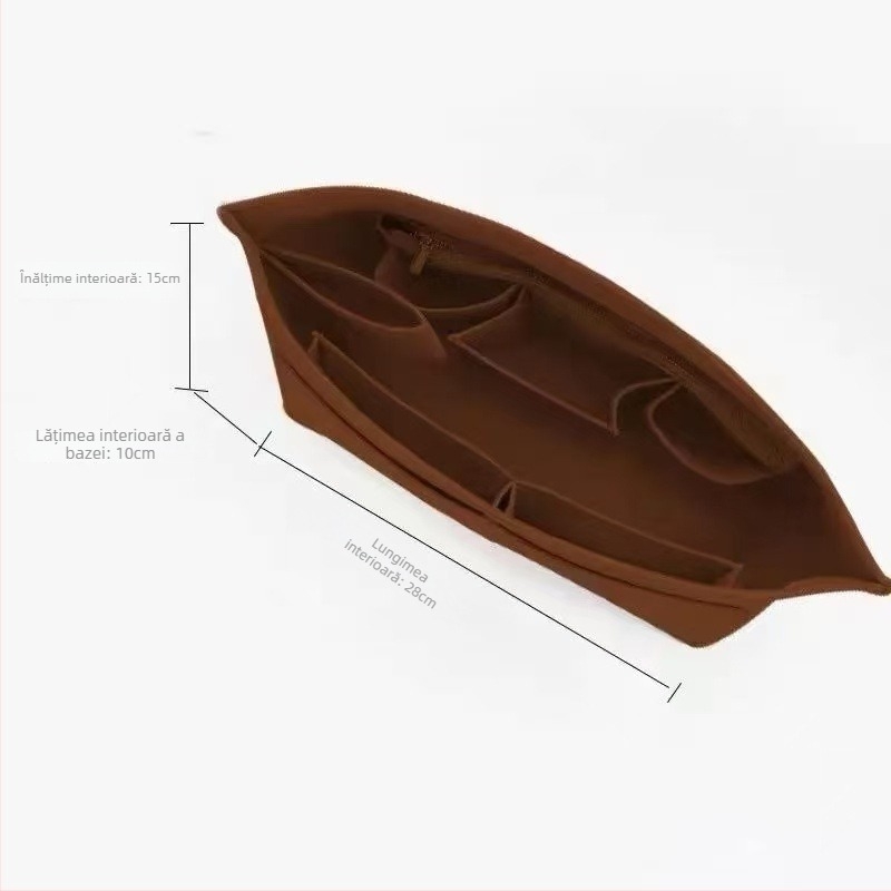 Organizator interior pentru genți Tote – corp din felt, căptușeală din poliester, culoare solidă, ultra-ușor, anti-furt, depozitare extensibilă pentru uz casnic