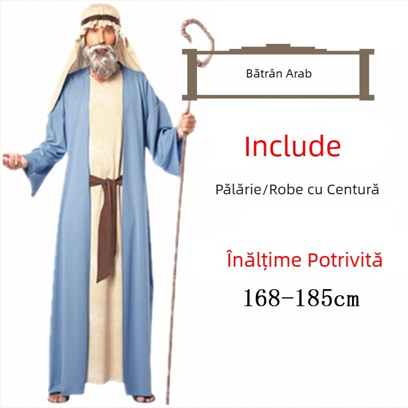 Costum Halloween Ball – Robă arabă, stil Saudit-Dubaj, pentru femei – Poliester; principal material acetat 100% – Primăvara 2023