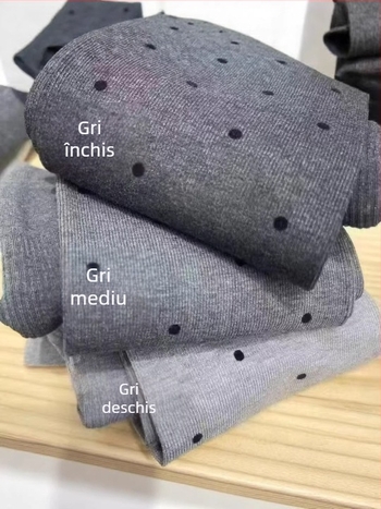 Colanți din nylon cu model buline în val, elasticitate ridicată, grosime medie