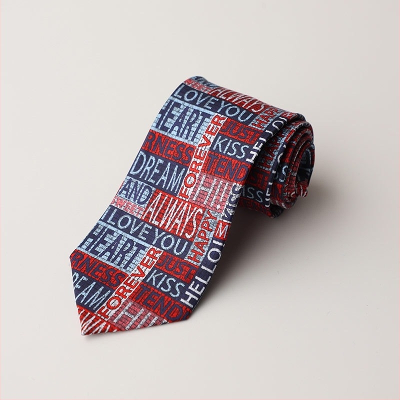 Cravată - fir poliester, imprimare, stil săgeată, unisex