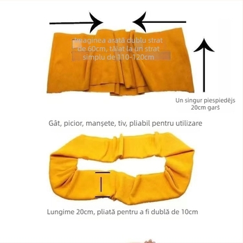 Țesătură tricotată din bumbac, elastică, pentru hanorace, cu tivuri ribate la manșete și guler, burete absorbant sunet