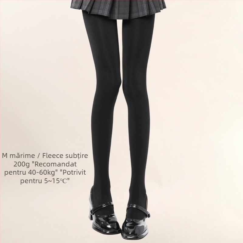 Colanți JK-Style cu căptușeală fleece, groși pentru iarnă pentru femei (căptușeală fleece, grosime, căldură de iarnă, JK-style, cu picioare)