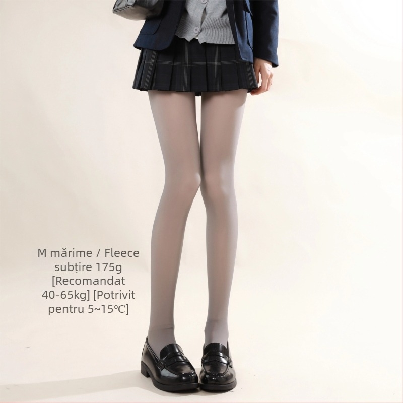 Colanți JK-Style cu căptușeală fleece, groși pentru iarnă pentru femei (căptușeală fleece, grosime, căldură de iarnă, JK-style, cu picioare)