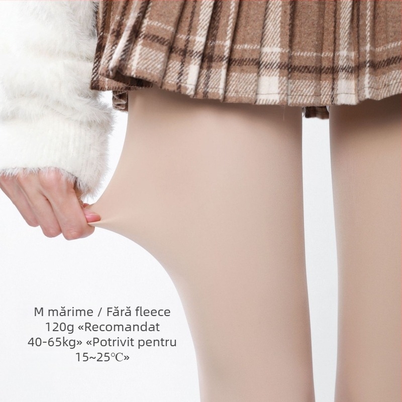 Colanți JK-Style cu căptușeală fleece, groși pentru iarnă pentru femei (căptușeală fleece, grosime, căldură de iarnă, JK-style, cu picioare)