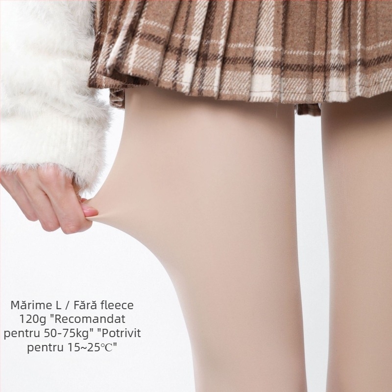 Colanți JK-Style cu căptușeală fleece, groși pentru iarnă pentru femei (căptușeală fleece, grosime, căldură de iarnă, JK-style, cu picioare)