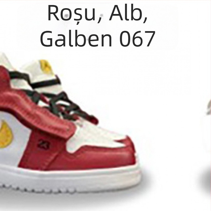 Pantofi sport de alergare pentru copii - Unisex, închidere Velcro; partea superioară: TPU + piele artificială + țesătură