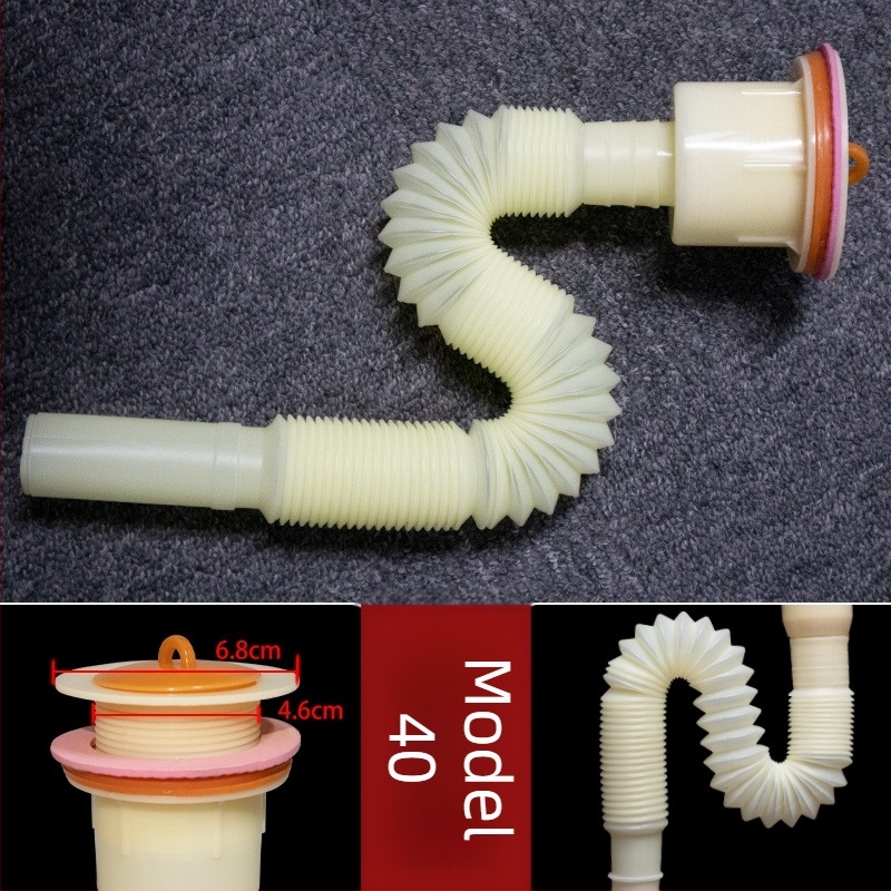 Kit universal de drenaj pentru chiuveta mop și diferite chiuvete/bazine, conductă de scurgere în formă de P, certificat CE, set universal de accesorii