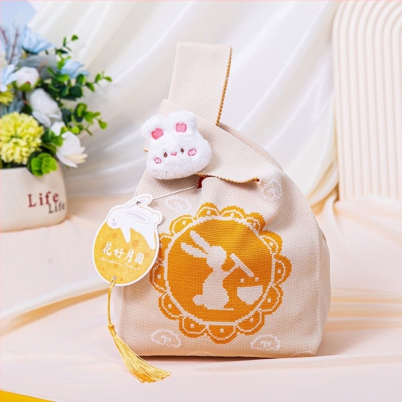 Geantă tricotată cu buzunare multiple în design național, formă verticală pătrată, căptușeală poliester, buzunare interioare: buzunar ascuns cu fermoar, buzunar pentru telefon, buzunar pentru ID și buzunar pentru cameră; potrivită pentru uz zilnic