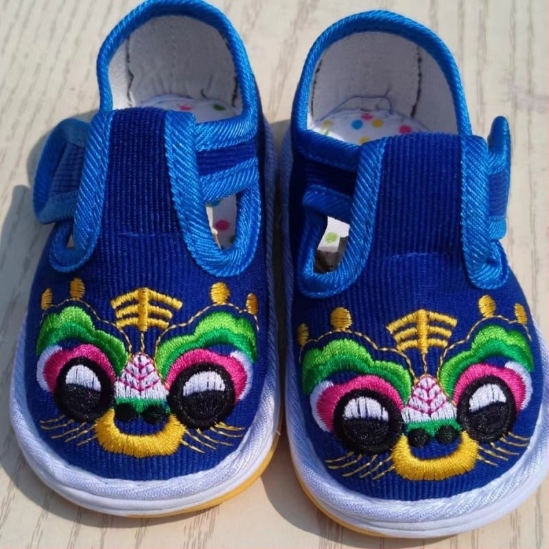 Pantofi din pânză pentru bebeluși, stil Chinezesc, partea superioară din bumbac, respirabili, 12–36 de luni