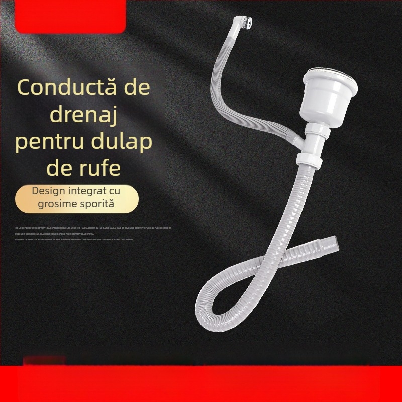 Set țevi de scurgere pentru chiuveta din oțel inoxidabil, cu funcție de deodorizare, model 042, 200 g