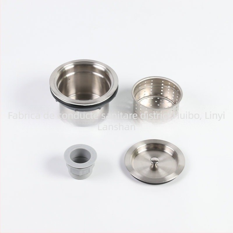 Set țevi de scurgere pentru chiuveta din oțel inoxidabil, cu funcție de deodorizare, model 042, 200 g