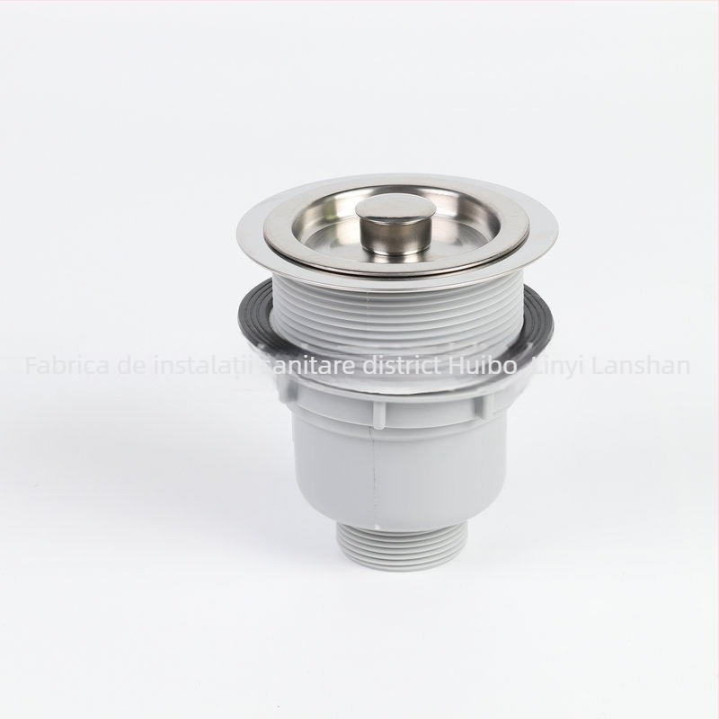 Set țevi de scurgere pentru chiuveta din oțel inoxidabil, cu funcție de deodorizare, model 042, 200 g