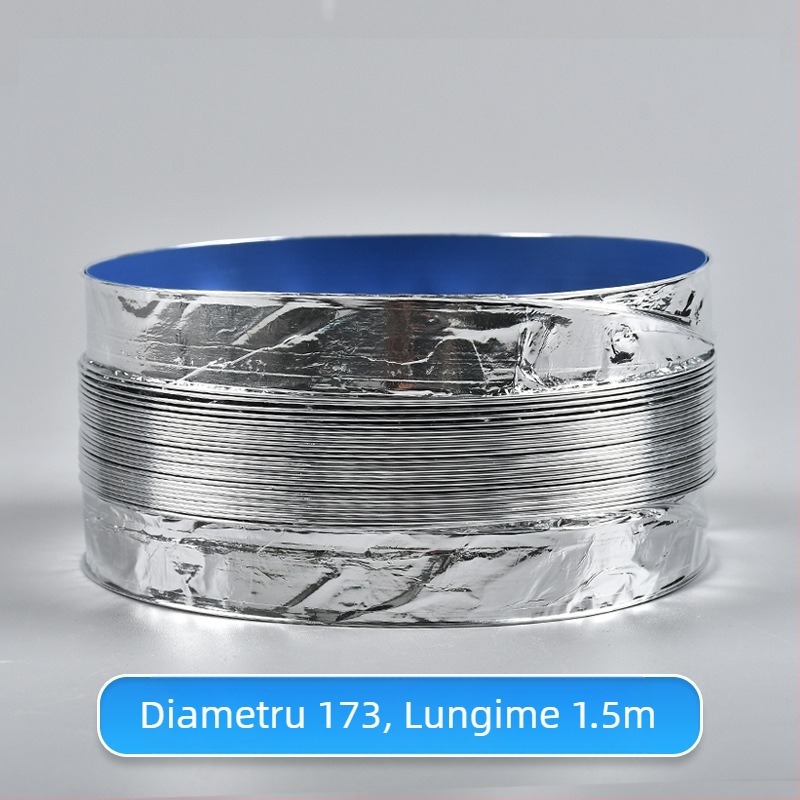 Conductă de ventilație telescopică, cu dublu strat și folie de aluminiu, pentru bucătărie și baie