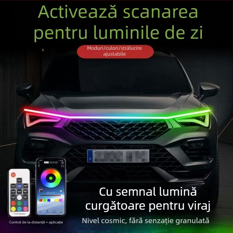 Lumini de zi pentru capotă universale | Model: Universal hood daytime running lights; Compatibilitate: Universal; Potrivire: fabrică originală; Brand: Not yingman