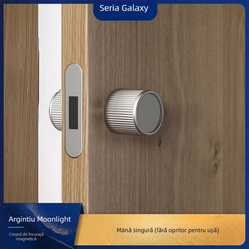 Încuietoare de ușă cu mâner integrat, aliaj de zinc, modelul 5831, design modern minimalist pentru uși interioare