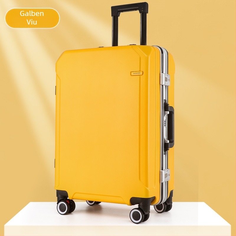 Valiză de călătorie pe role cu interfață USB și antifurt, roți universale demontabile, deschidere cu cadru din aluminiu, lacăt, greutate 2,5 kg