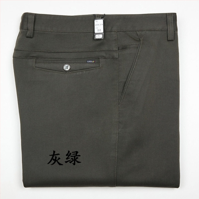 Pantaloni casual pentru bărbați, talie înaltă, croi dreaptă, cu modal elastic (elasticitate înaltă; material modal; primăvară)