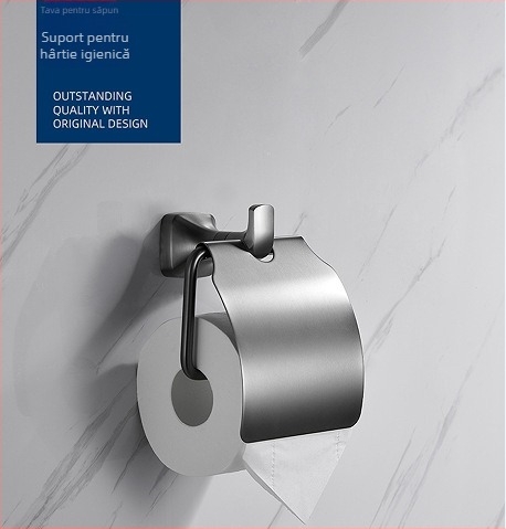 Suport pentru prosoape montat pe perete, oțel inoxidabil 304, finisaj electroplacat, Mu Ku, stil simplu