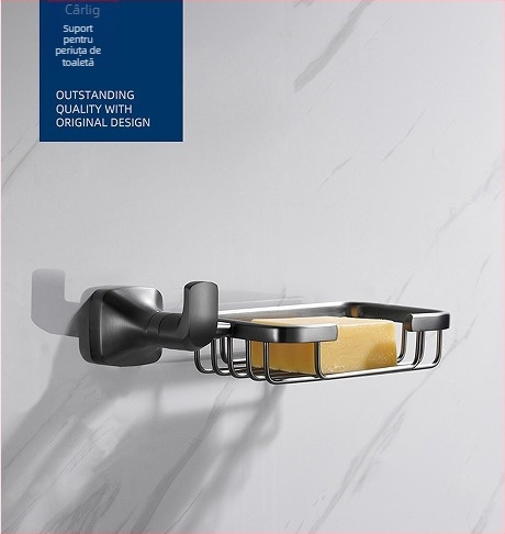 Suport pentru prosoape montat pe perete, oțel inoxidabil 304, finisaj electroplacat, Mu Ku, stil simplu