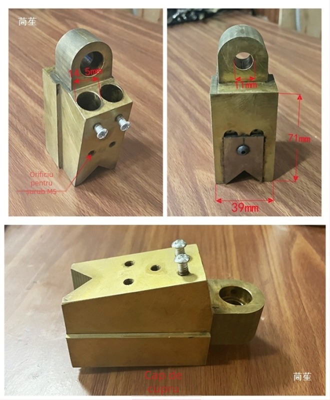 Accesorii pentru mașina de tăiat colțuri – Cap din aluminiu, Ball Lock, Model TJ-40, Stil Wind