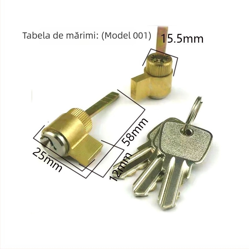 Cilindru de închidere pentru uși interioare, cupru/zinc, brand Ju jia, stil modern minimalist