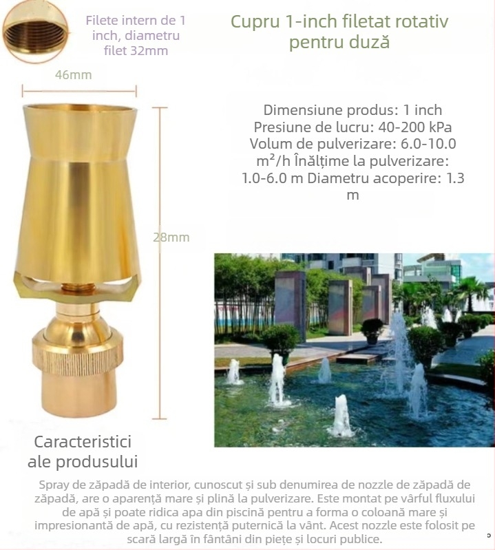 Duza de fântână din cupru pentru iazuri, curți și parcuri — Morning Beauty