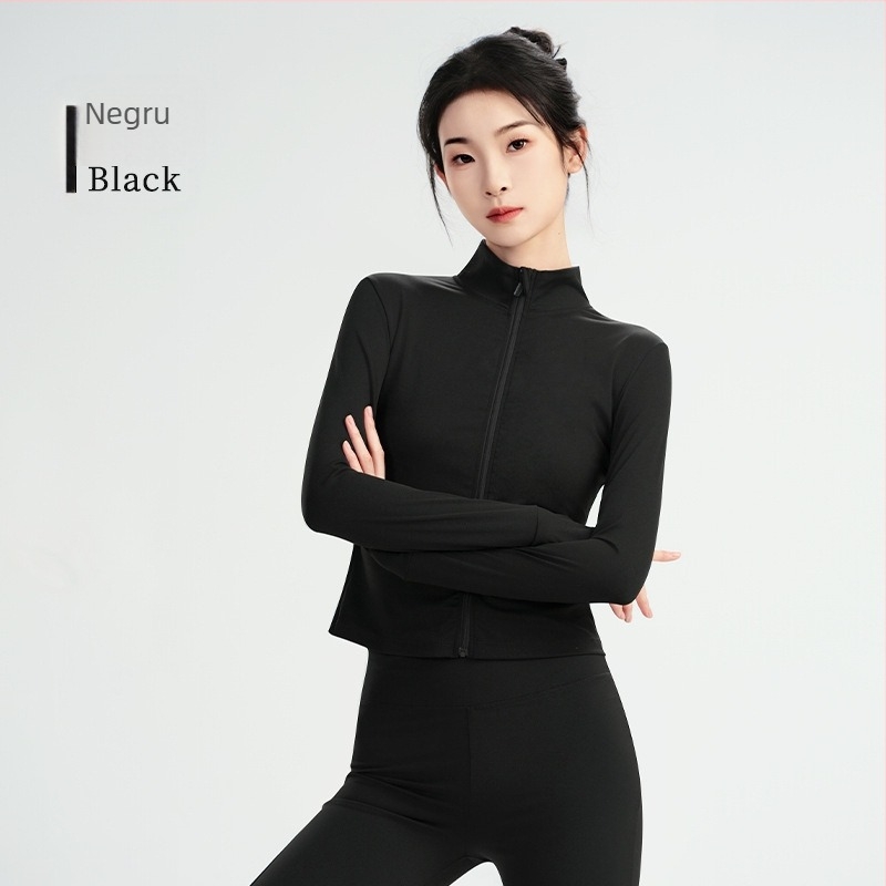 Set de haine pentru dans modern: top cu mâneci lungi, elasticitate mare, geacă de balet pentru practică și body de gimnastică; pentru iarnă, primăvară și toamnă; femei adulte; țesătură poliester/nylon; căptușeală modal cu 22% spandex