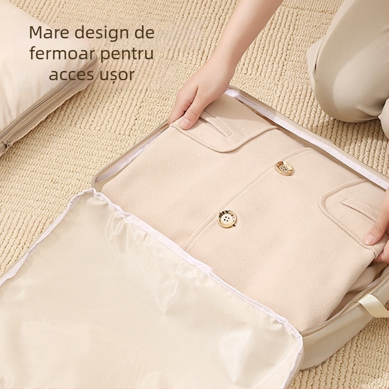 Geantă de organizare bagaj pentru haine, organizator de călătorie, extensibil, impermeabil, capacitate mare, set de șapte piese