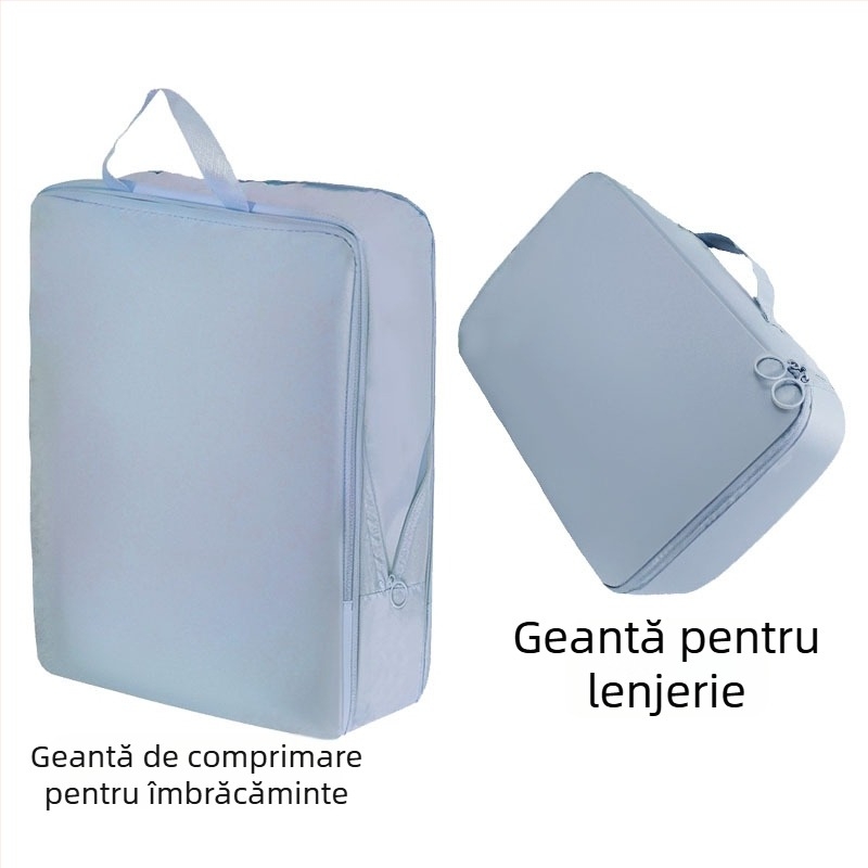 Geantă de organizare bagaj pentru haine, organizator de călătorie, extensibil, impermeabil, capacitate mare, set de șapte piese