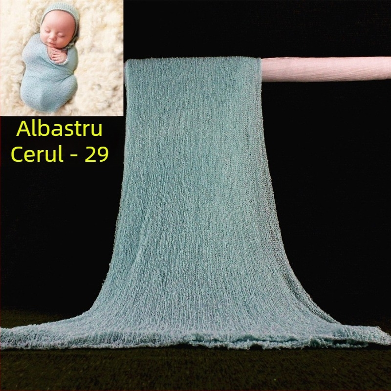 Înfășură Foto pentru Nou-născuți – Poliester, Plasă Extensibilă, Model Simpel, Pentru 0–12 Luni, Siguranță Clasa B