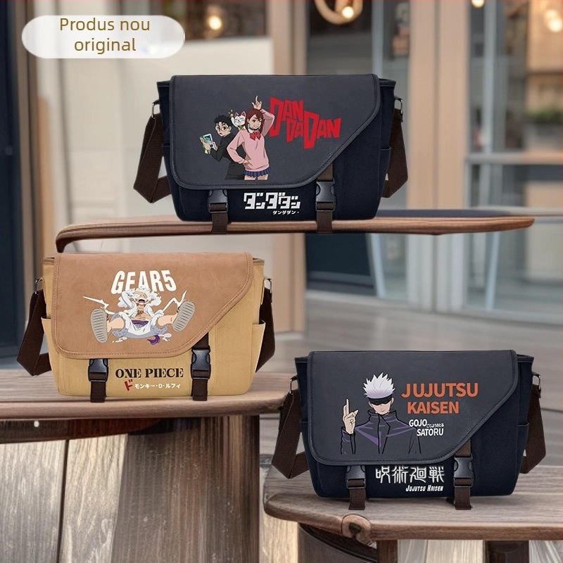 Rucsac din pânză cu imprimare anime, compatibil cu laptop de 15 inch, respirabil, rezistent la apă, extensibil, design personalizat din imagine