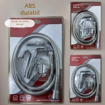 Set duș bidet, montat pe perete, ABS, funcție ploaie, placare electrolitică
