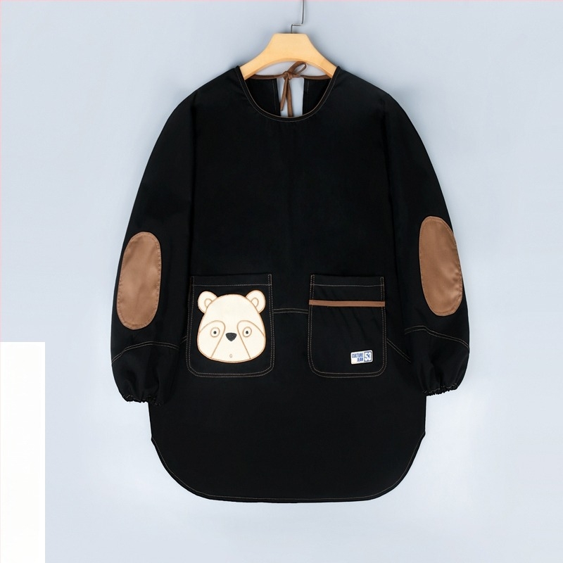 Șorț de bucătărie cu mâneci lungi — impermeabil, rezistent la ulei, respirabil, subțire, pentru uz casnic