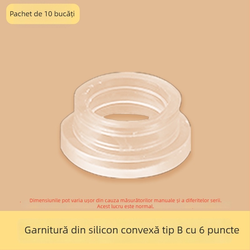 Set de garnituri etanșe pentru robinetul de duș, 6 piese, cauciuc, pentru apă rece și caldă, stil modern minimalist