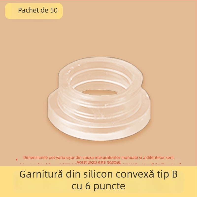 Set de garnituri etanșe pentru robinetul de duș, 6 piese, cauciuc, pentru apă rece și caldă, stil modern minimalist