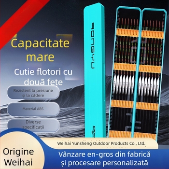 Rong Yu Cutie Portabilă cu Capacitate Mare pentru Plute de Pescuit, Cutie Multifuncțională de Depozitare pentru Plute, Design Extins și Lățit