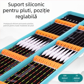 Rong Yu Cutie Portabilă cu Capacitate Mare pentru Plute de Pescuit, Cutie Multifuncțională de Depozitare pentru Plute, Design Extins și Lățit