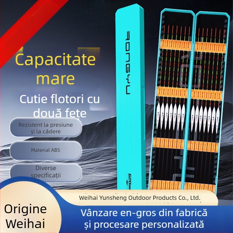 Rong Yu Cutie Portabilă cu Capacitate Mare pentru Plute de Pescuit, Cutie Multifuncțională de Depozitare pentru Plute, Design Extins și Lățit