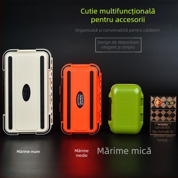 Cutie impermeabilă pentru accesorii de pescuit, cutie mică pentru unelte și năluci, depozitare echipament de pescuit