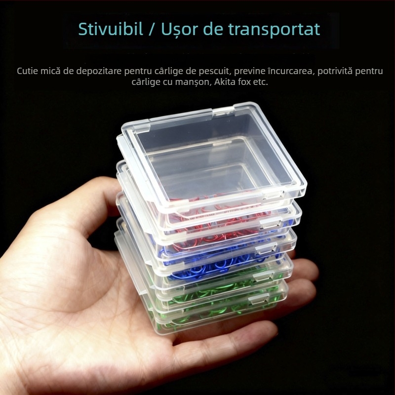 Cutie din plastic pentru cârlige de pescuit
