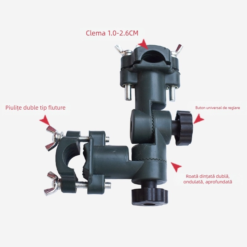 Set universal de accesorii pentru pescuit, multifuncțional: adaptor reglabil, suport rotativ, suport pentru umbrelă de pescuit, tavă pentru momeli, cutie de accesorii de pescuit, scaun de pescuit, taburet de pescuit