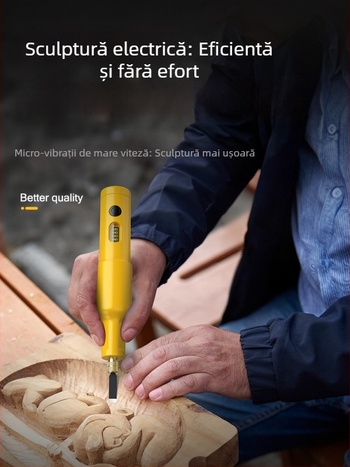 Set de gravură electrică, unealtă portabilă cu baterie litiu pentru prelucrarea lemnului, gravură a rădăcinilor Bonsai și lustruire